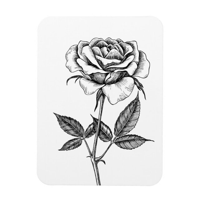 Magnet Flexible dessin rose (Vertical)