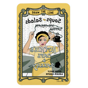 Magnet Flexible Dessinez l'aimant du réfrigérateur Line_C_4x6