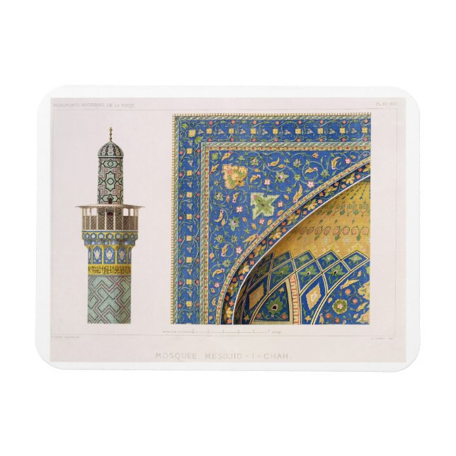 Magnet Flexible Détails architecturaux de Mesdjid-i-Shah, Isf (Horizontal)