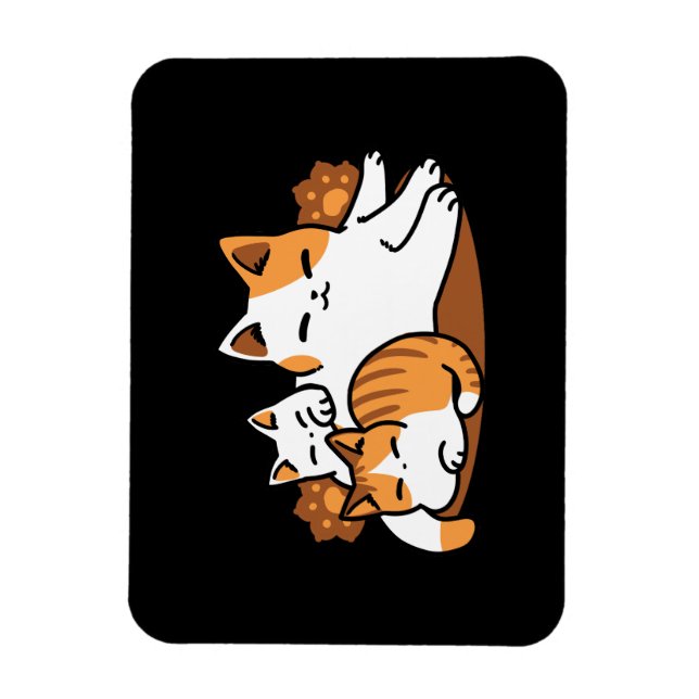 Magnet Flexible Détendez-vous Art Chat - 'Laze Furr Days' pour les (Vertical)