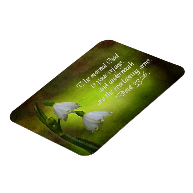 Magnet Flexible Deutéronome 33:26 Eternal Refuge Inspirational (Côté Gauche)