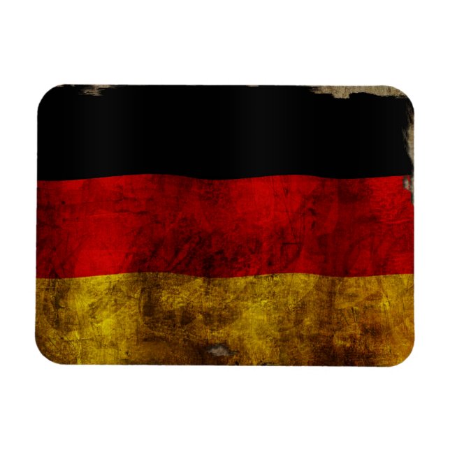 Magnet Flexible Deutsch Flagge - Vintage... (Horizontal)