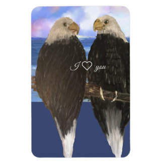 Magnet Flexible Deux aigle et Modèle de texte personnalisé