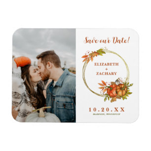 Magnet Flexible Deux Mariages de automne d'images enregistrer la d