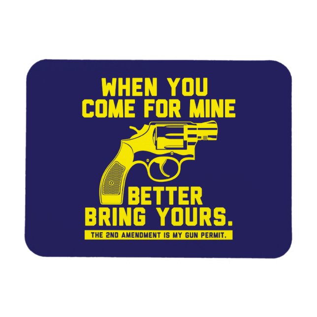 Magnet Flexible Deuxième amendement Magnat des droits des armes à  (Horizontal)