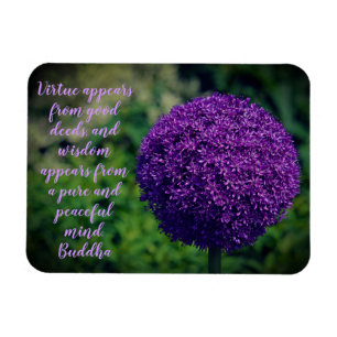 Magnet Flexible Devis de motivation parfait violet Allium Allium