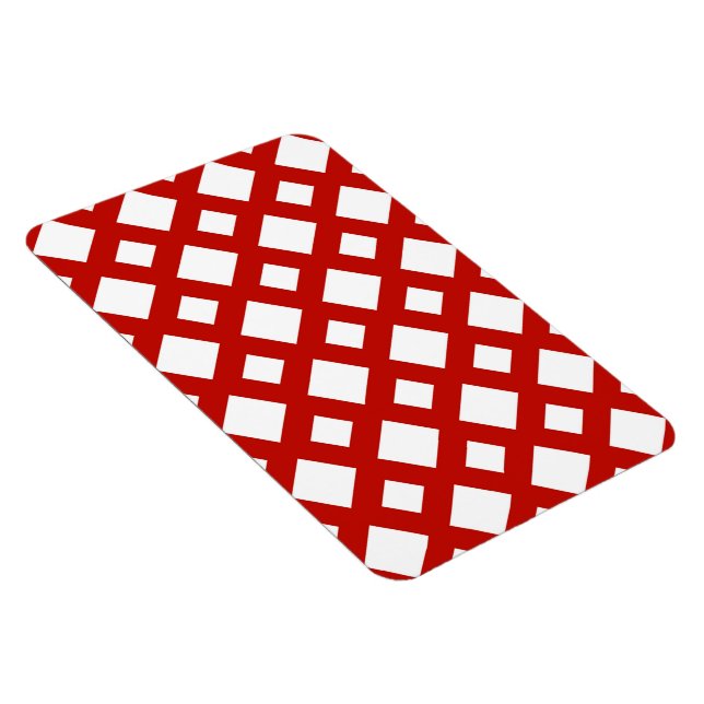 Magnet Flexible Diamants blancs sur rouge (Côté Droit)