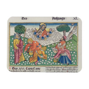 Magnet Flexible Dieu 13-22 de l'exode 16 fournit les cailles et la