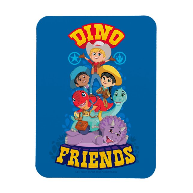 Magnet Flexible Dino Friends | Dino Ranch (Vertical)