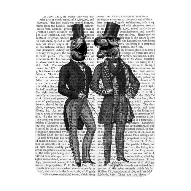 Magnet Flexible Dinosaures Hommes Sortent La Nuit (Vertical)