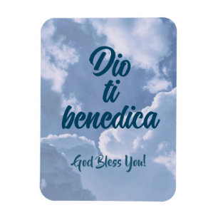 Magnet Flexible Dio Te Benedica   Religieux italienne