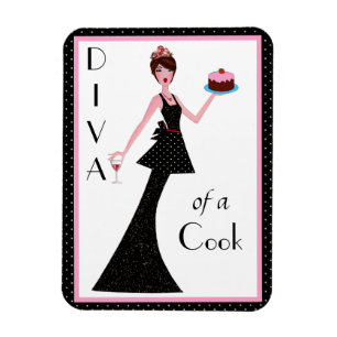 Magnet Flexible "Diva of a Cook"