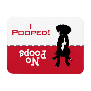 Magnet Flexible Dog Doit Aller Potty Poop Magnet, Grand Laboratoir