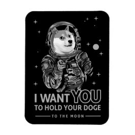 Magnet Flexible Dogecoin Doge Je Veux Que Tu Sois À La Lune Crypto