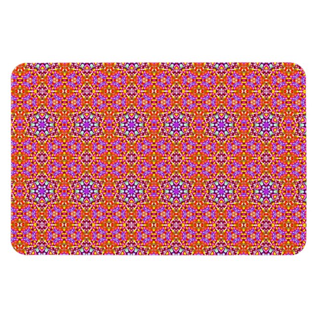 Magnet Flexible Dolly Mixtures Candy Fractal Art Motif (Horizontal)