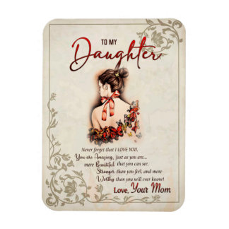 Magnet Flexible Don de fille | Lettre À Ma Fille De Maman