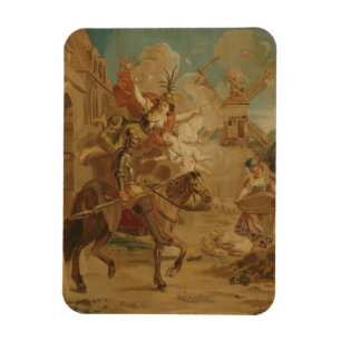 Magnet Flexible Don Quichotte guidé par la Folie, tapisserie du XV