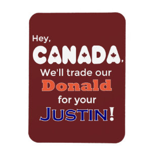 Magnet Flexible Donald commercial drôle pour l'aimant de Justin