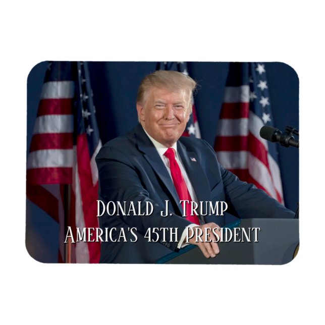 Magnet Flexible Donald J. Trump 45e président Keepsaké (Horizontal)