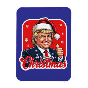 Magnet Flexible Donald Trump Christmas Santa Claus Art