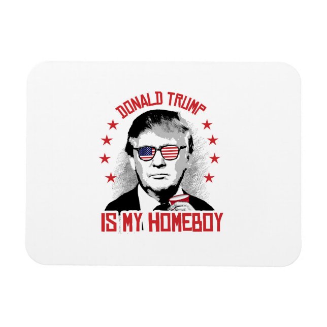 Magnet Flexible Donald Trump est mon héros (Horizontal)