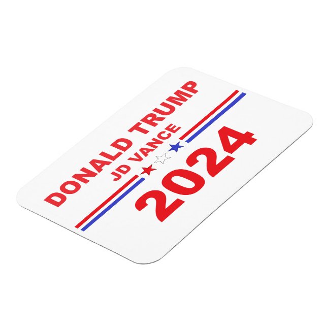 Magnet Flexible Donald Trump JD Vance 2024 (Côté Gauche)