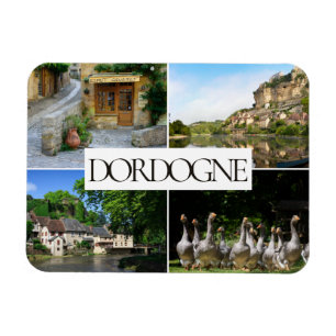 Magnet Flexible Dordogne paysages collage photo de voyage