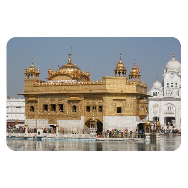 Magnet Flexible Doré Harmandir Sahib Amritsar Nord India (Horizontal)