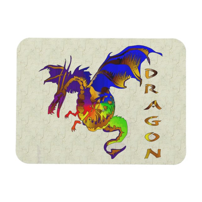 Magnet Flexible Dragon arc-en-ciel (Horizontal)