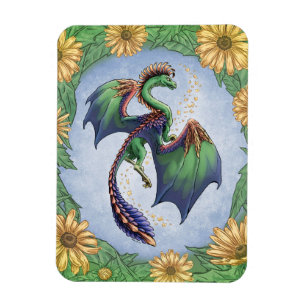 Magnet Flexible Dragon coloré d'art d'imaginaire de nature d'ét