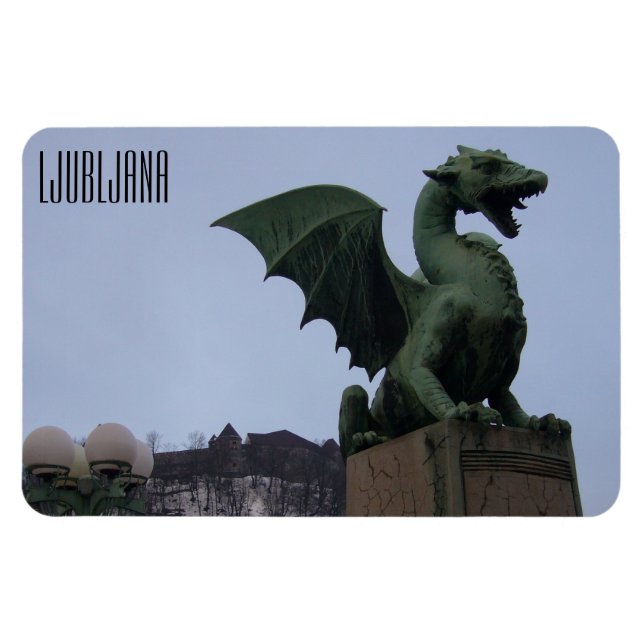 Magnet Flexible dragon de ljubljana (Horizontal)
