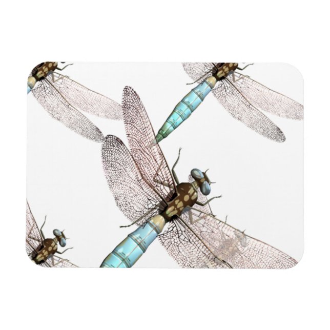 Magnet Flexible Dragonfly Air Force en blanc (Horizontal)
