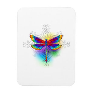 Magnet Flexible Dragonfly en arc-en-ciel