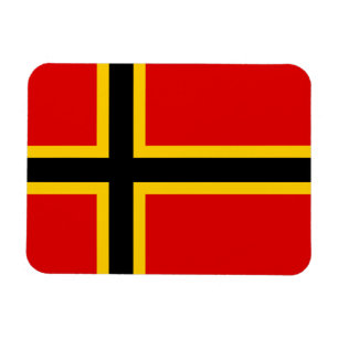Magnet Flexible Drapeau allemand - Croix nordique