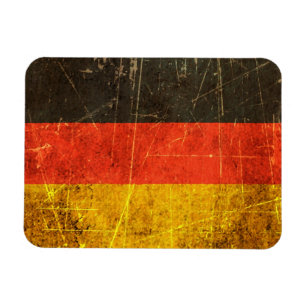 Magnet Flexible Drapeau allemand vintage rayé et porté
