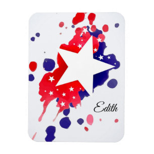 Magnet Flexible Drapeau américain Abstrait étoiles et bandes avec
