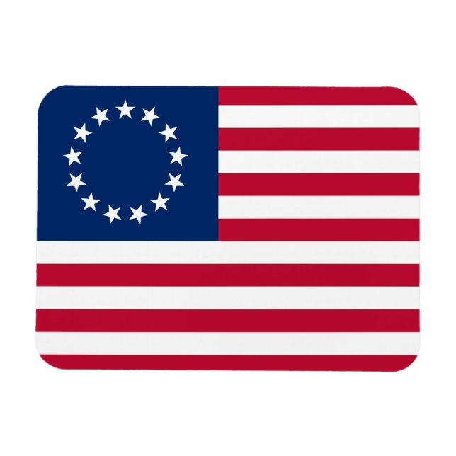 Magnet Flexible Drapeau américain Betsy Ross (Horizontal)