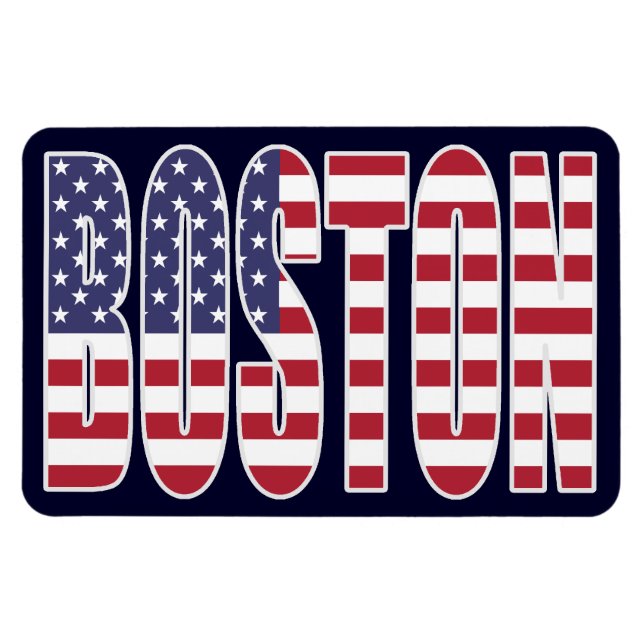 Magnet Flexible Drapeau américain de Boston Premium Flexi Fridge M (Horizontal)