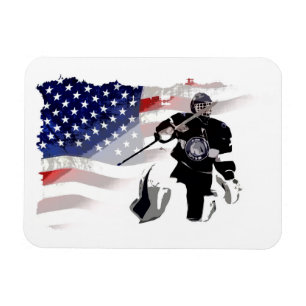 Magnet Flexible Drapeau américain de hockey