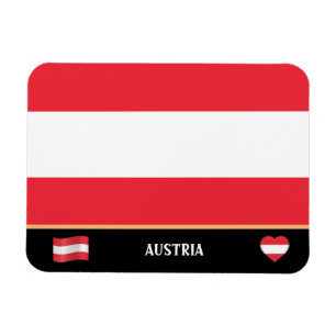 Magnet Flexible Drapeau autrichien et voyages en Autriche / Autric