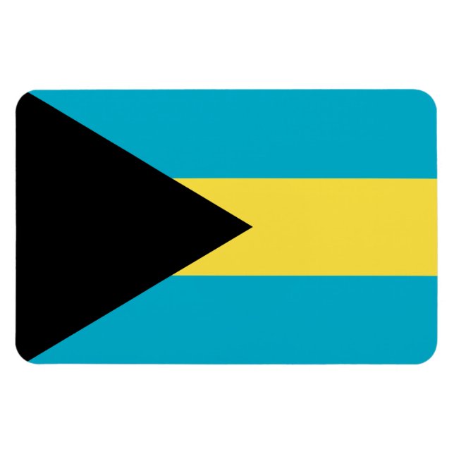 Magnet Flexible Drapeau Bahamas (Horizontal)