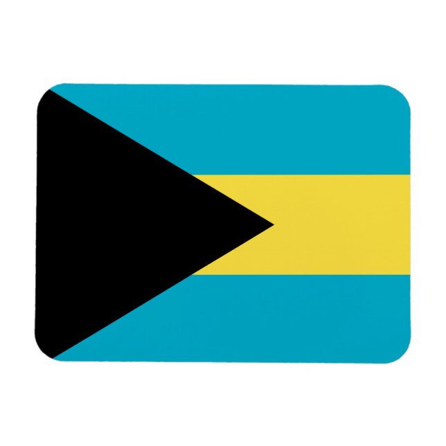 Magnet Flexible Drapeau bahamien (Horizontal)