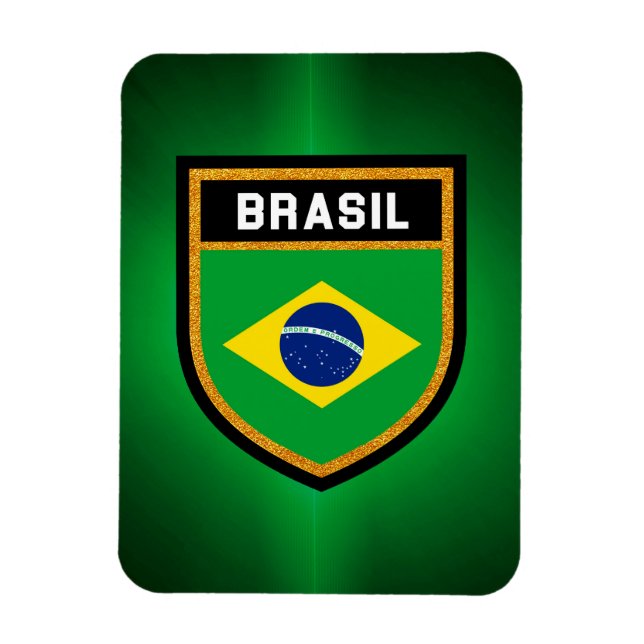 Magnet Flexible Drapeau Brasil (Vertical)