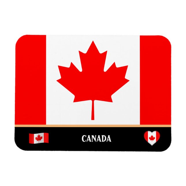 Magnet Flexible Drapeau canadien & Voyage au Canada / Canada (Horizontal)