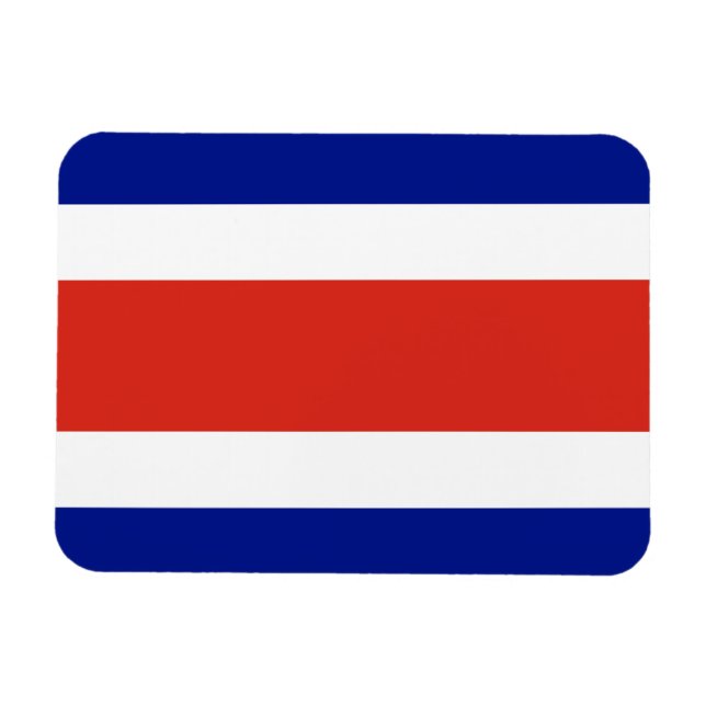 Magnet Flexible Drapeau civil du Costa Rica (Horizontal)