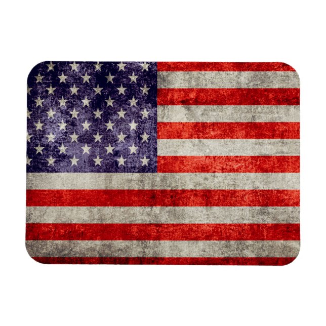 Magnet Flexible Drapeau d'antiquité américain (Horizontal)
