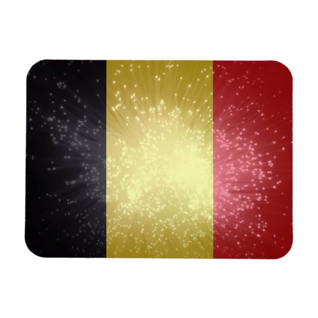 Magnet Flexible Drapeau de Belgique (Horizontal)