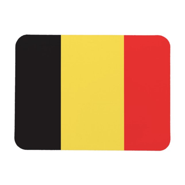 Magnet Flexible Drapeau de Belgique (Horizontal)