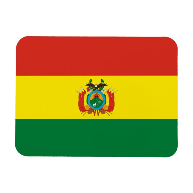 Magnet Flexible Drapeau de Bolivie patriotique (Horizontal)