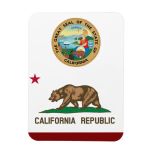 Magnet Flexible Drapeau de Californie